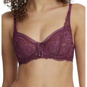 Scarlette Blue Women Underwire Bra Purple Size 36G Coverage‎ Support Comfy Sexy